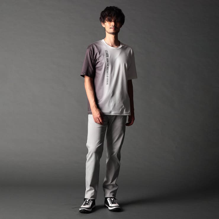 【25年モデル EC限定再販売】ストレッチポンチ 縦ロゴグラデーションTシャツ | NICOLE | 詳細画像2 