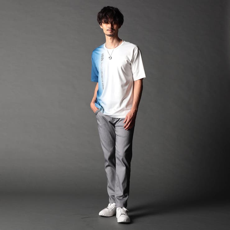 【25年モデル EC限定再販売】ストレッチポンチ 縦ロゴグラデーションTシャツ | NICOLE | 詳細画像3 