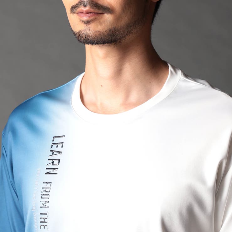 【25年モデル EC限定再販売】ストレッチポンチ 縦ロゴグラデーションTシャツ | NICOLE | 詳細画像6 