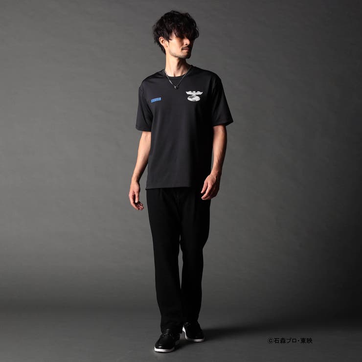 【2006年製】 石ノ森萬画館 仮面ライダー ポロシャツ ブラック Lサイズ 仮面ライダー コラボTシャツ[品番：NICW0006900]｜NICOLE