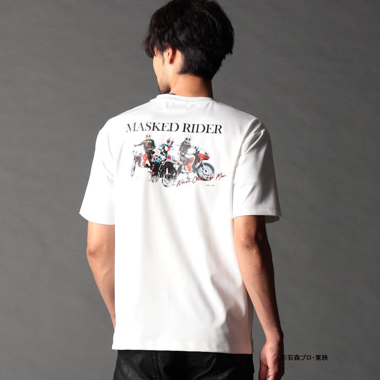 仮面ライダービルド×h.NAOTO　コラボTシャツ　ホワイト　Мサイズ 仮面ライダービルド×h.NAOTO コラボTシャツ（アート加工） 万丈