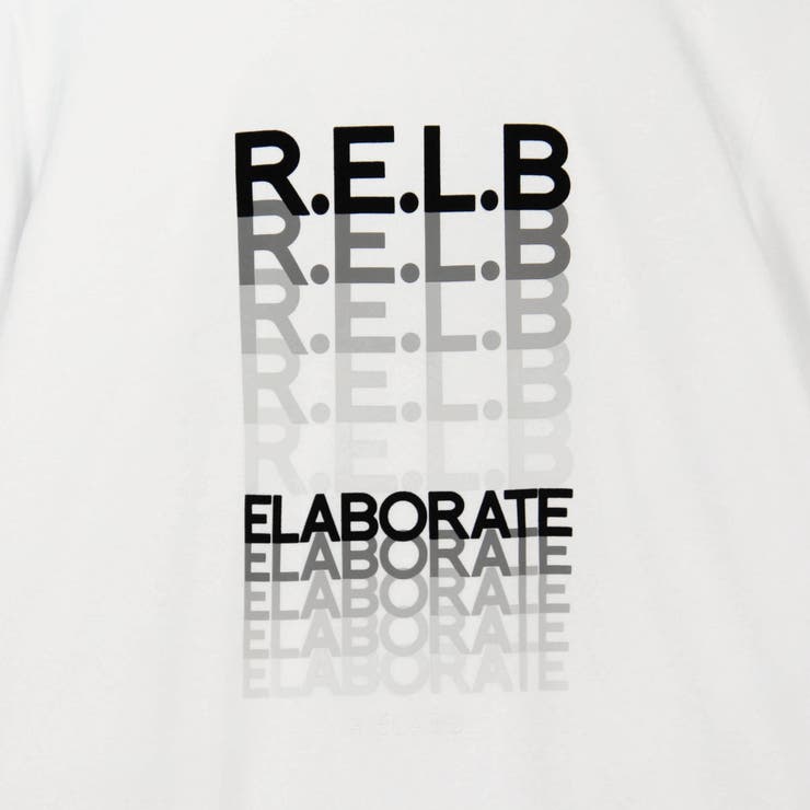 【RIELABO】グラデーションロゴプリント クルーネックTシャツ RIELABO】グラデーションロゴプリント クルーネックTシャツ｜T