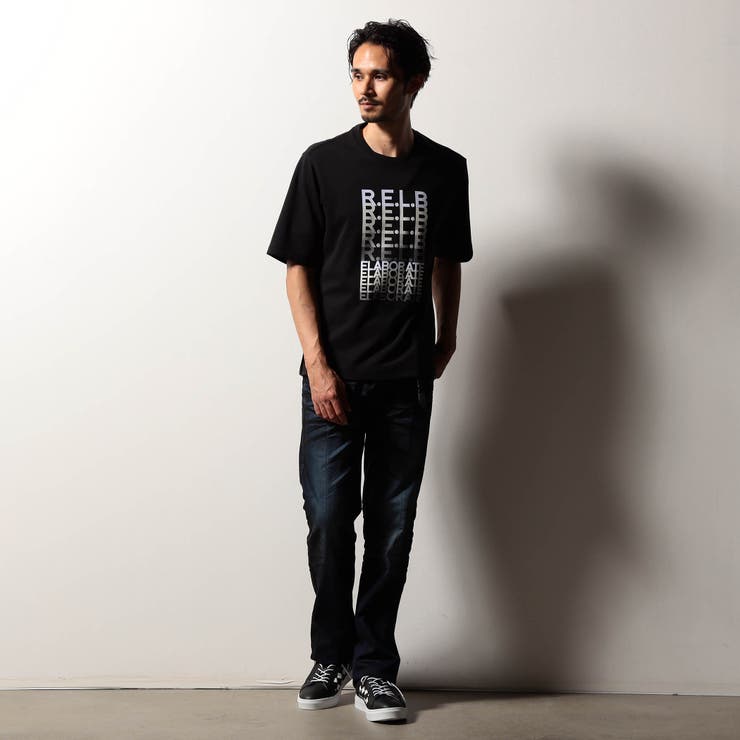 【RIELABO】グラデーションロゴプリント クルーネックTシャツ | NICOLE | 詳細画像3 