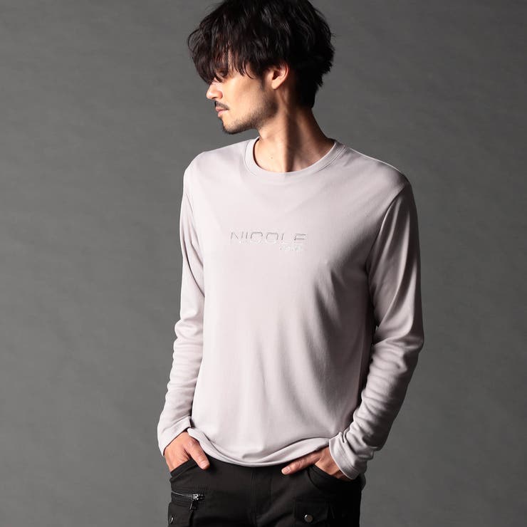 A&G 長袖Tシャツ フロスト加工プリント長袖Tシャツ （Tシャツ）｜Purple&Yellow