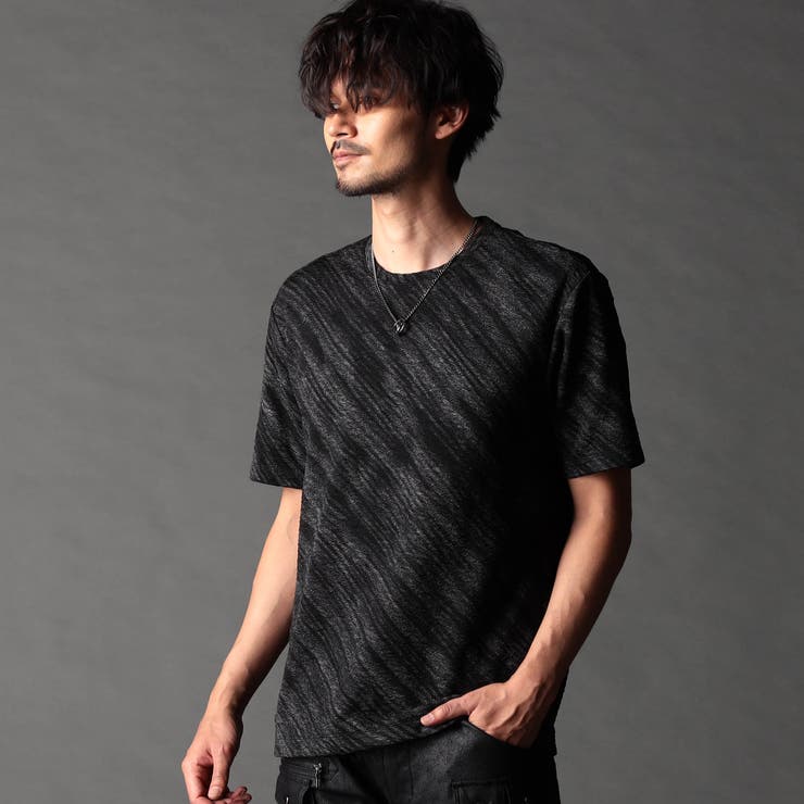 【25年モデル EC限定再販売】ゼブラ柄スプレー風ぼかしプリントTシャツ | NICOLE | 詳細画像1 