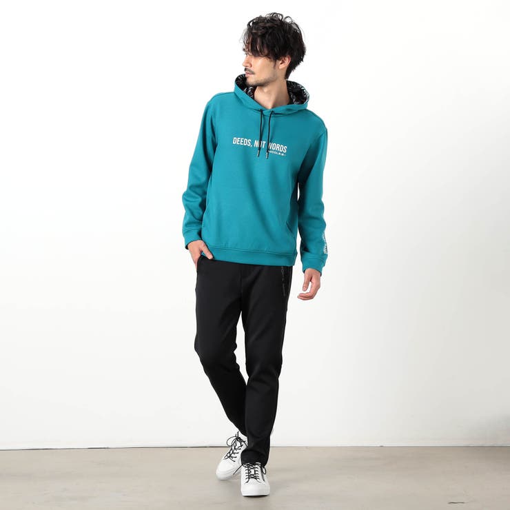 「NICOLE SPORTS」ロゴプリントモックネックプルオーバー メンズ NICOLE SPORTS】ロゴプリントパーカ[品番：NICW0006972]｜NICOLE