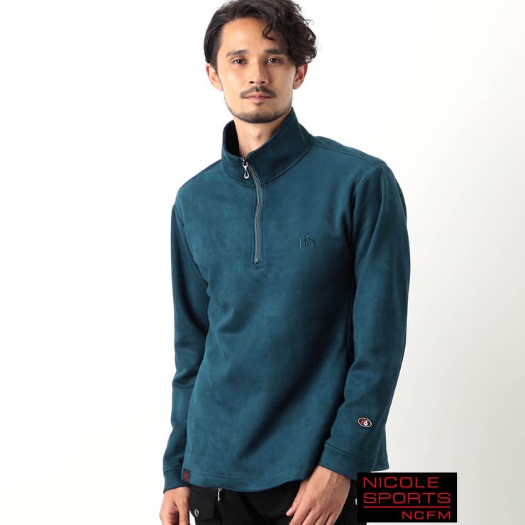 【NICOLE SPORTS】スウェード調ハーフジッププルオーバー | NICOLE | 詳細画像1 