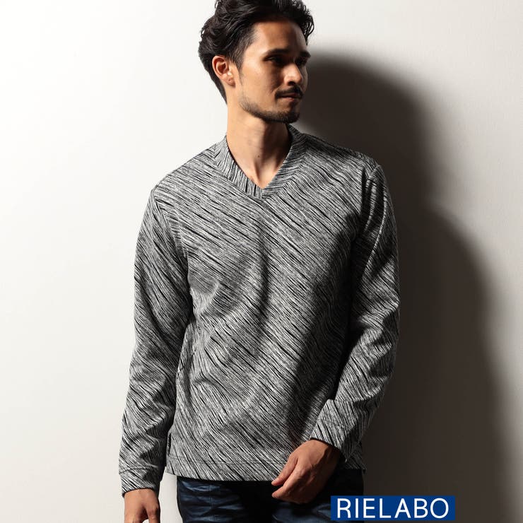 【RIELABO】アラカルトパターン ドレスＶネックカットソー | NICOLE | 詳細画像1 