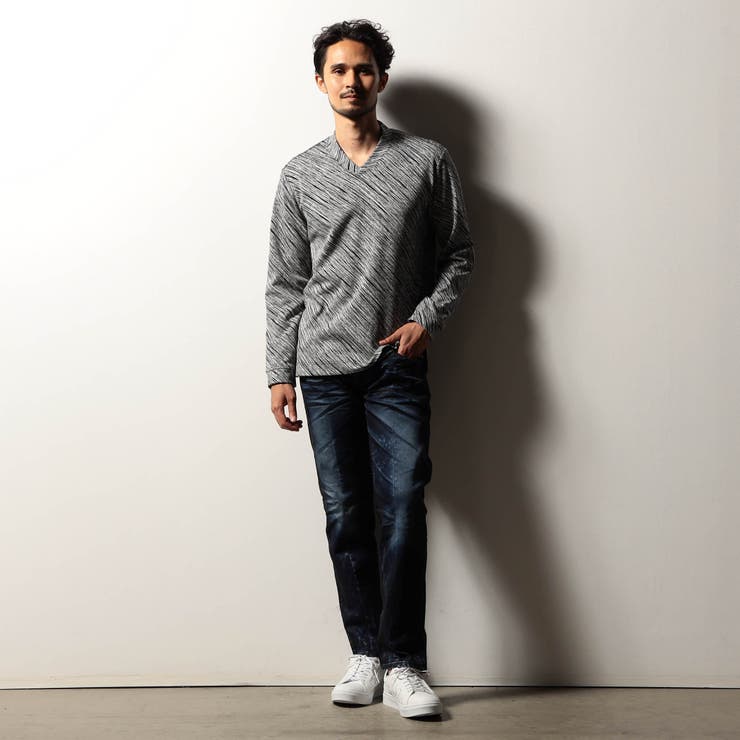 【RIELABO】アラカルトパターン ドレスＶネックカットソー | NICOLE | 詳細画像3 