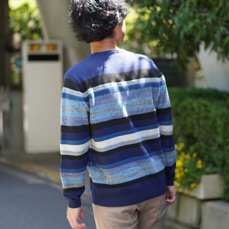 カスリボーダークルーネックニット | NICOLE | 詳細画像14 