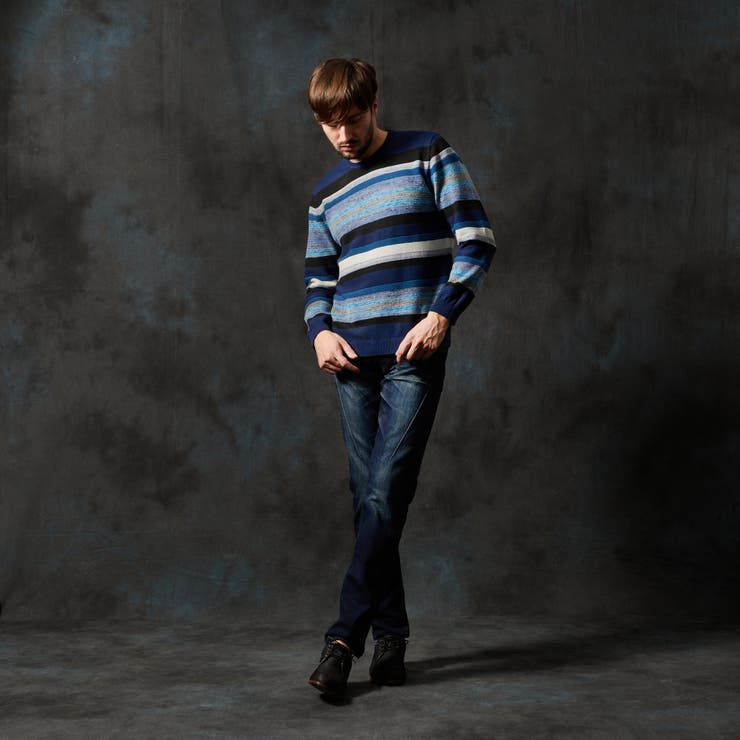 カスリボーダークルーネックニット | NICOLE | 詳細画像4 