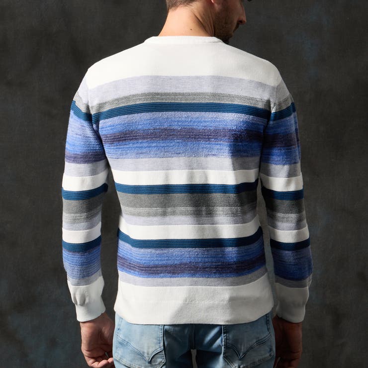 カスリボーダークルーネックニット | NICOLE | 詳細画像6 