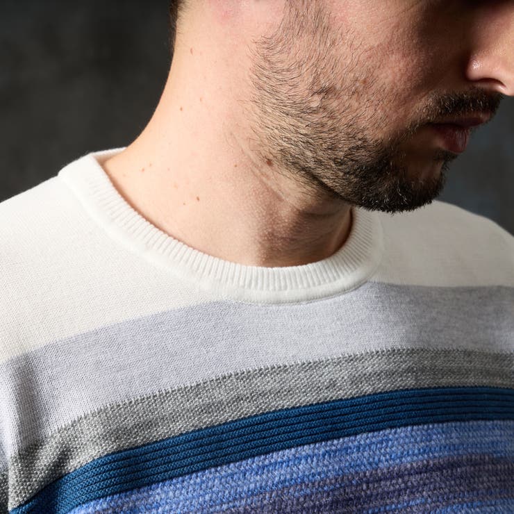 カスリボーダークルーネックニット | NICOLE | 詳細画像8 