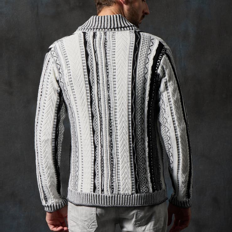 ランダムストライプ３Dニットカーディガン | NICOLE | 詳細画像8 