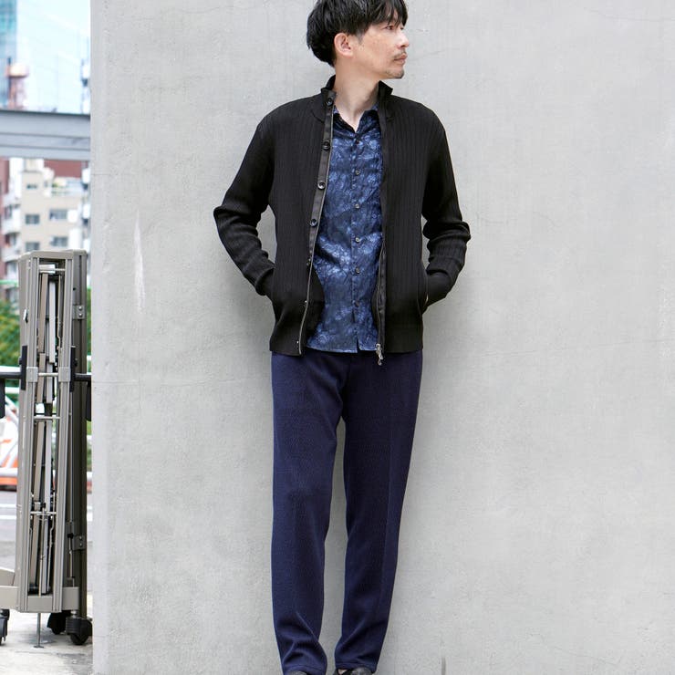 プレーティングリブジャカードニットジップブルゾン | NICOLE | 詳細画像18 