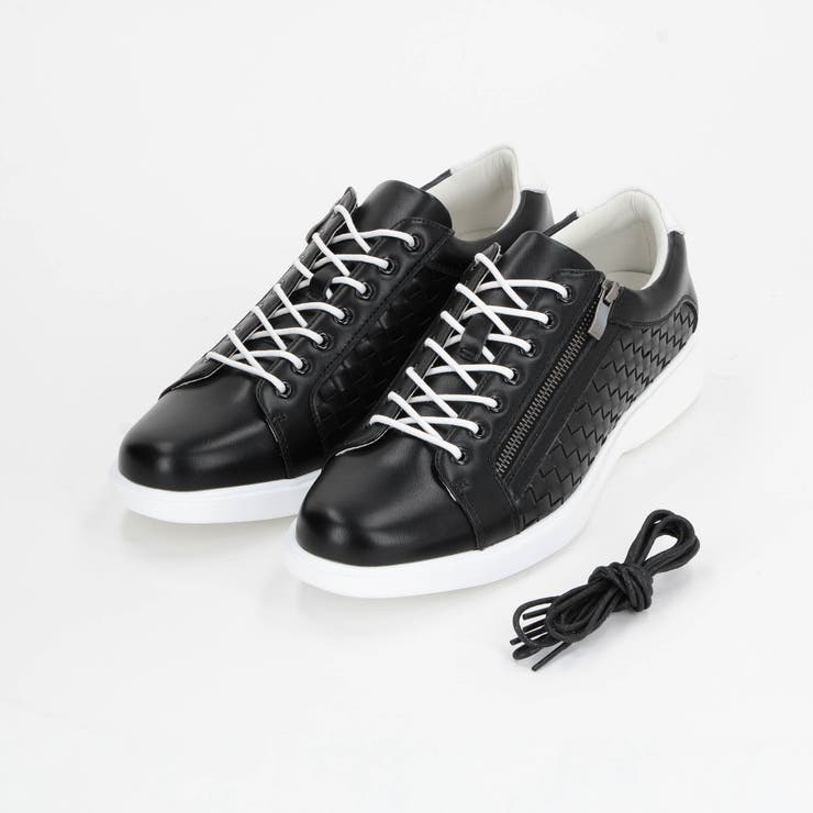 49ブラック | サイドイントレスニーカー | NICOLE