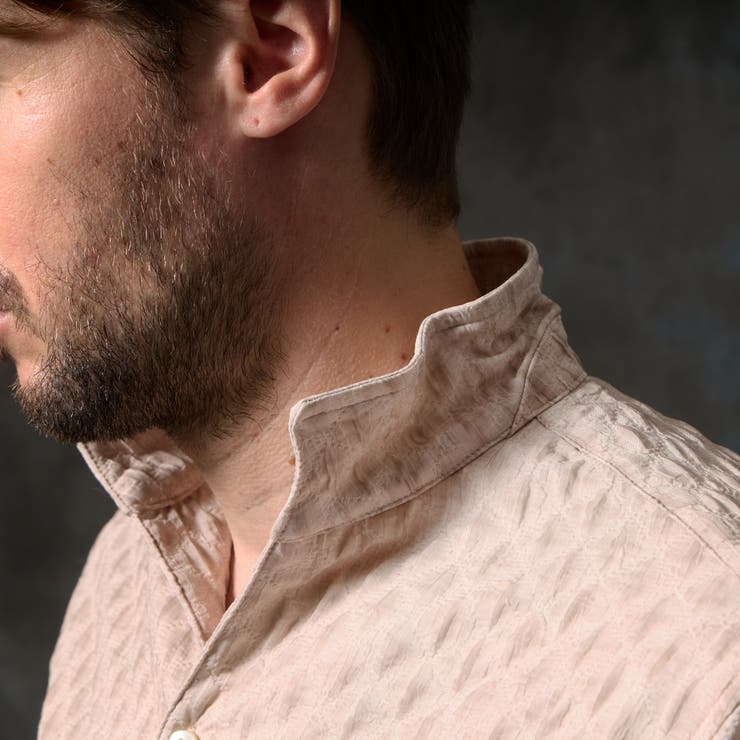 カラーコーティングスタンドカラーシャツ | NICOLE | 詳細画像10 