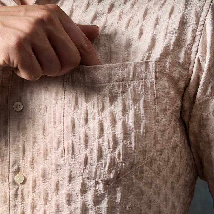 カラーコーティングスタンドカラーシャツ | NICOLE | 詳細画像11 