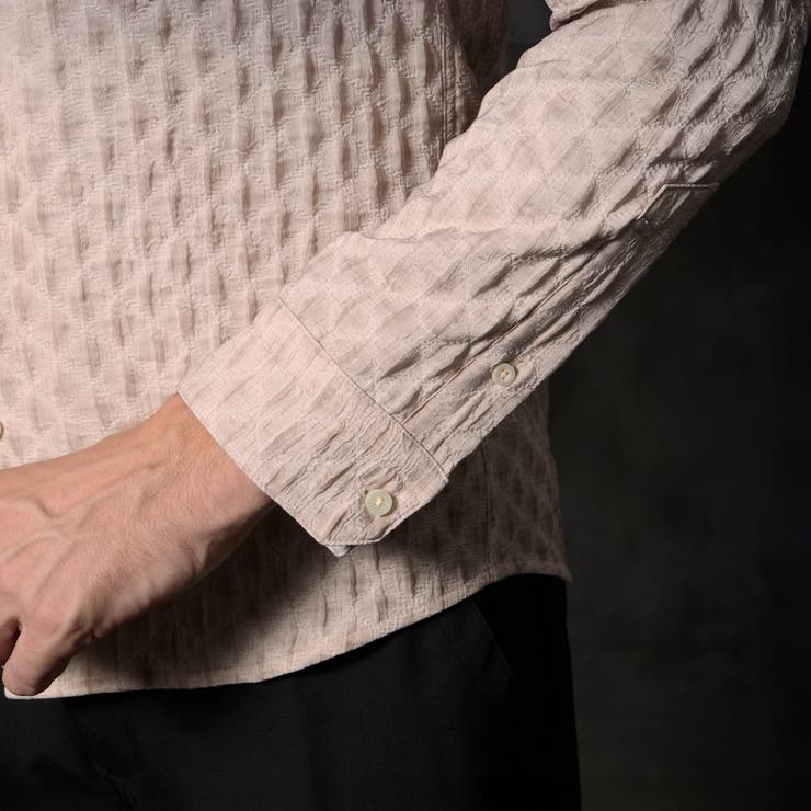 カラーコーティングスタンドカラーシャツ | NICOLE | 詳細画像12 