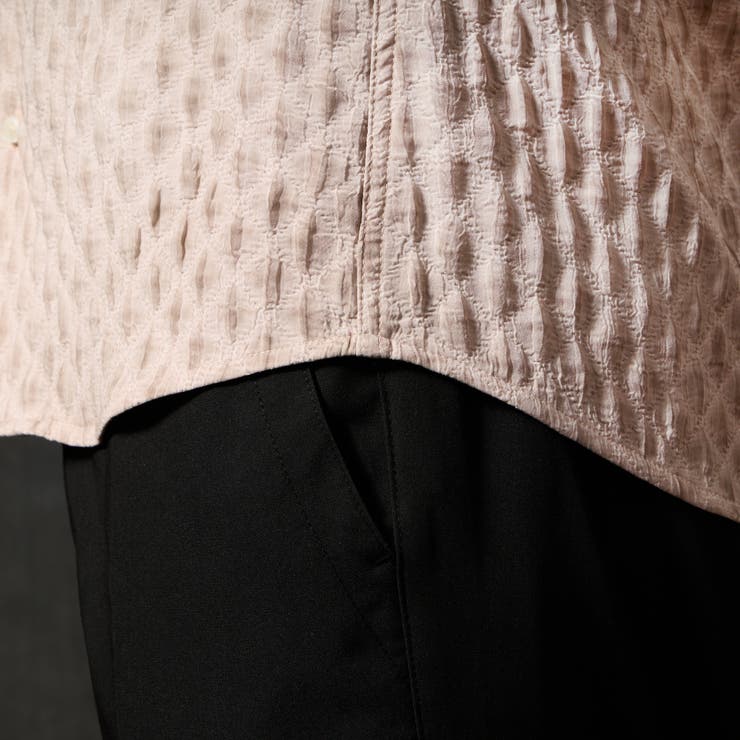 カラーコーティングスタンドカラーシャツ | NICOLE | 詳細画像14 