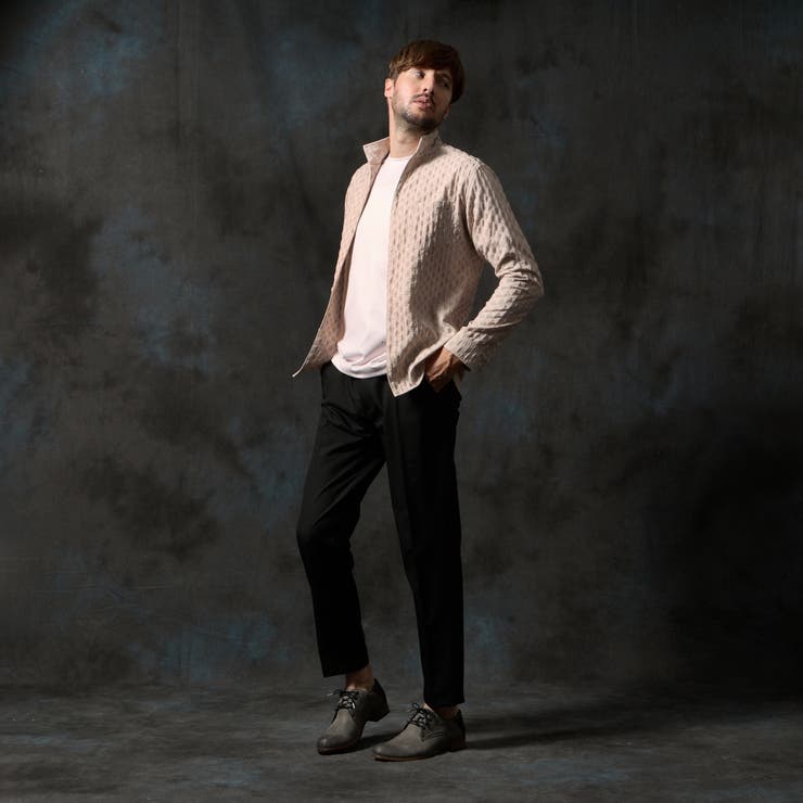 カラーコーティングスタンドカラーシャツ | NICOLE | 詳細画像2 