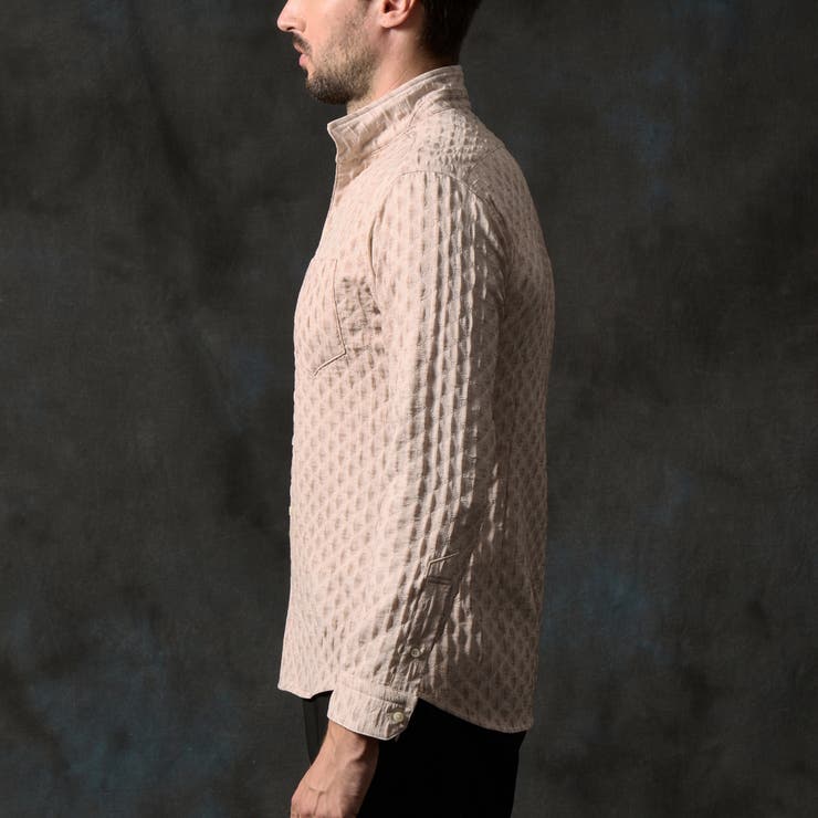 カラーコーティングスタンドカラーシャツ | NICOLE | 詳細画像6 