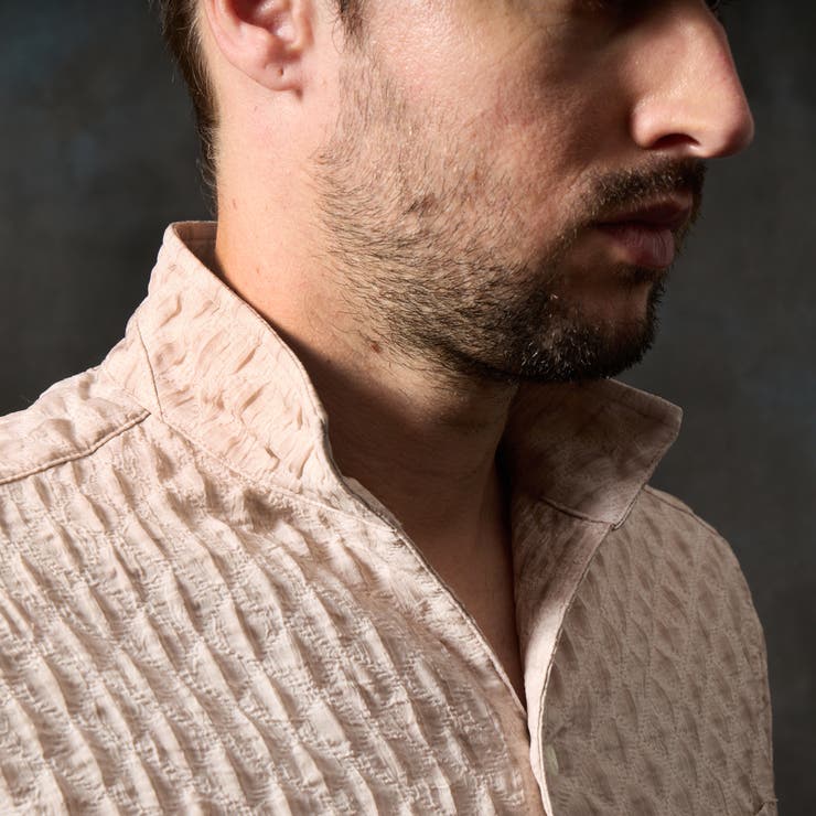 カラーコーティングスタンドカラーシャツ | NICOLE | 詳細画像8 