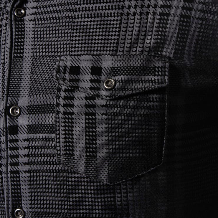 フロッキープリントスタンドカラーシャツ | NICOLE | 詳細画像11 