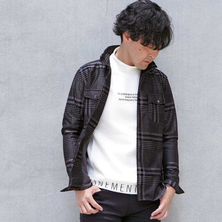 フロッキープリントスタンドカラーシャツ | NICOLE | 詳細画像24 