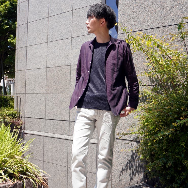 アラカルトバイヤスジャカードシャツ | NICOLE | 詳細画像19 