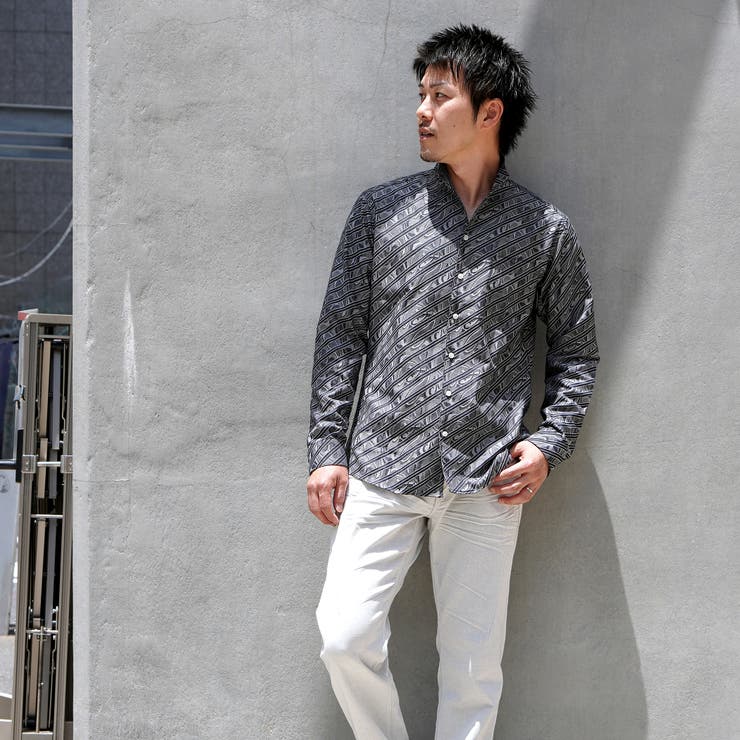 アラカルトバイヤスジャカードシャツ | NICOLE | 詳細画像22 