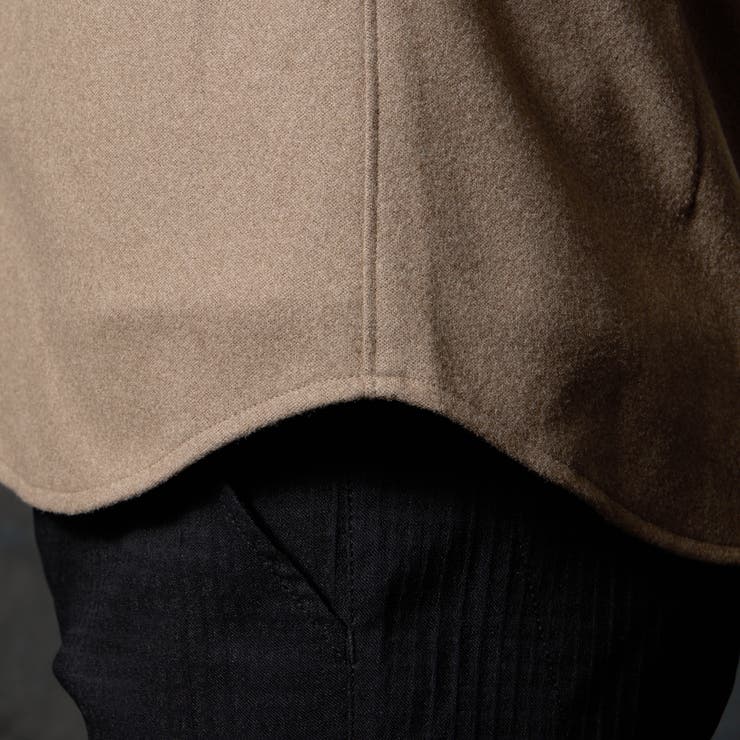 ウールライクショートレギュラーカラーシャツ | NICOLE | 詳細画像10 