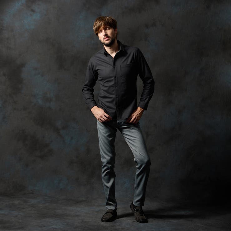 ウールライクショートレギュラーカラーシャツ | NICOLE | 詳細画像15 