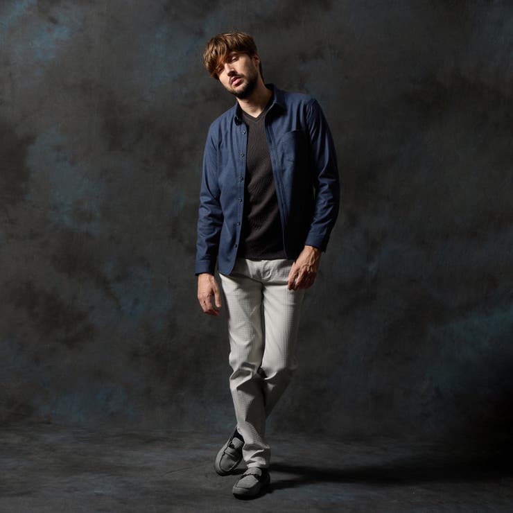 ウールライクショートレギュラーカラーシャツ | NICOLE | 詳細画像17 