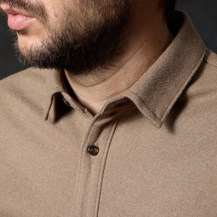 ウールライクショートレギュラーカラーシャツ | NICOLE | 詳細画像5 