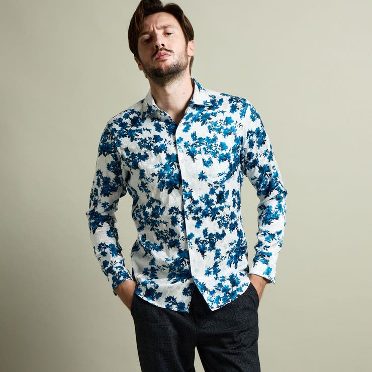 ストレッチサテンジャカードシャツ | NICOLE | 詳細画像20 