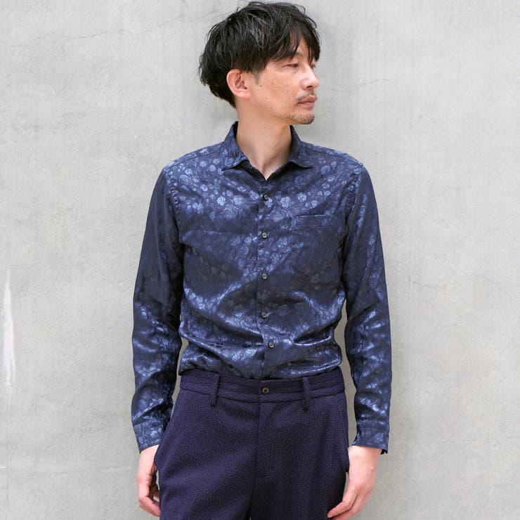 ストレッチサテンジャカードシャツ | NICOLE | 詳細画像22 