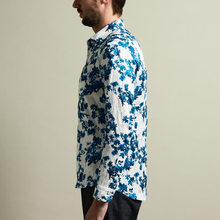 ストレッチサテンジャカードシャツ | NICOLE | 詳細画像8 