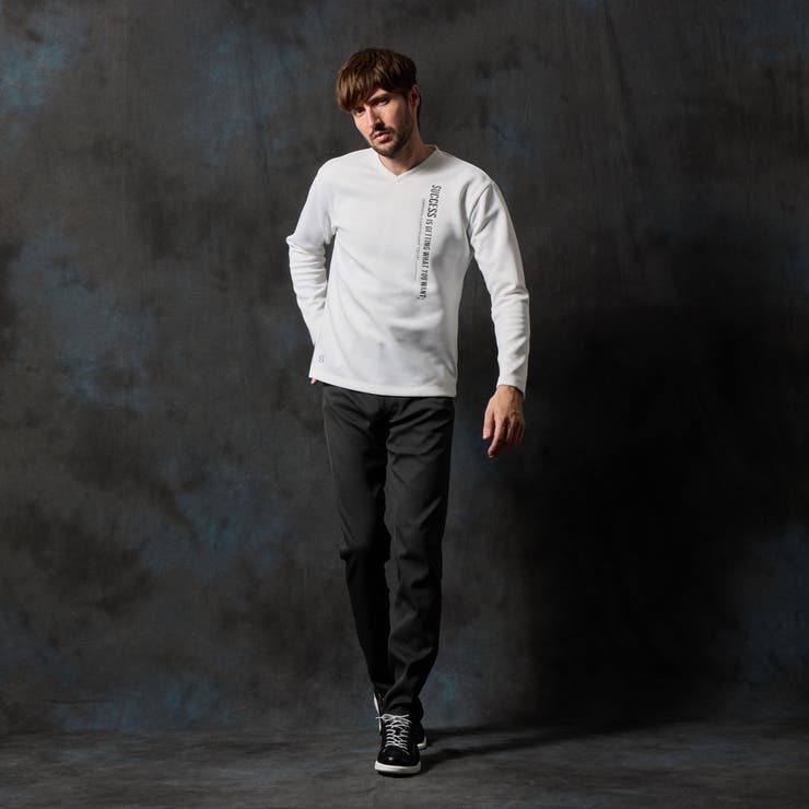 ジェルプリントVネック長袖プルオーバー | NICOLE | 詳細画像2 