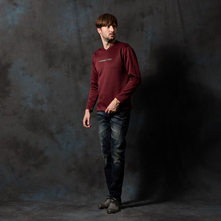 【WEB限定】メタルジェルプリントVネックプルオーバー | NICOLE | 詳細画像2 