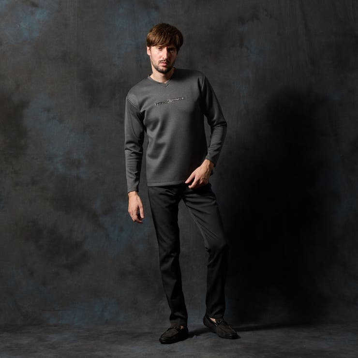 【WEB限定】メタルジェルプリントVネックプルオーバー | NICOLE | 詳細画像4 