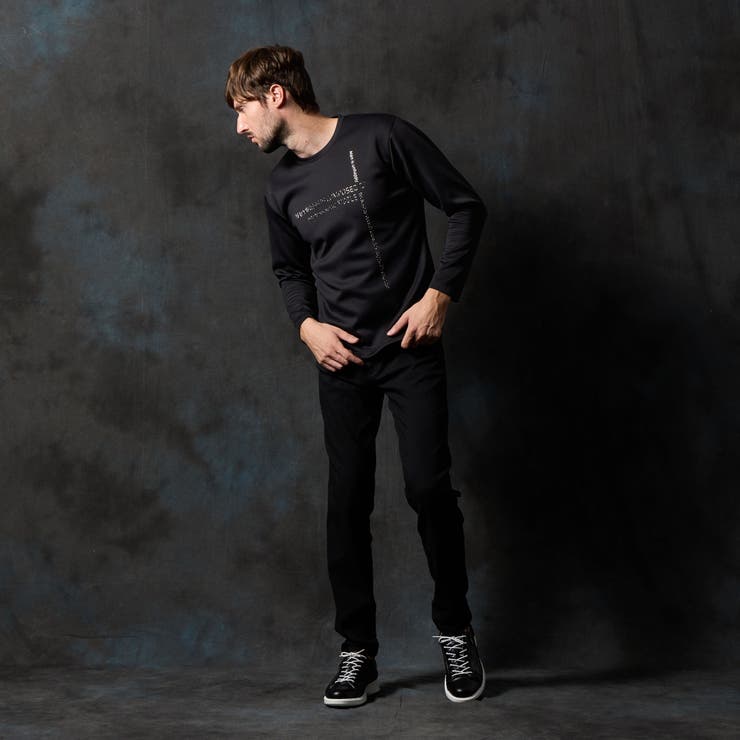 【WEB限定】メタルジェルプリントクルーネックプルオーバー | NICOLE | 詳細画像3 