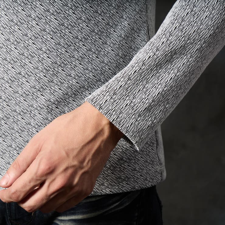 バイヤスジャカードクルーネック長袖プルオーバー | NICOLE | 詳細画像10 