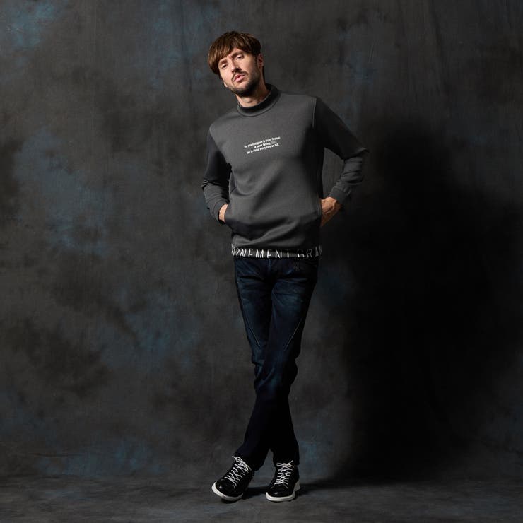 ロゴダンボールモックネックプルオーバー | NICOLE | 詳細画像3 