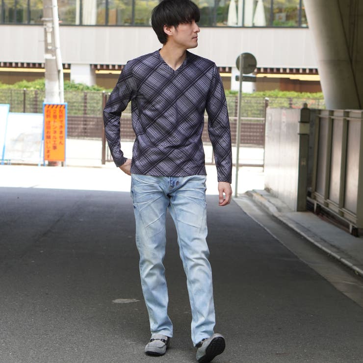 ブリスターチェックＶネックプルオーバー | NICOLE | 詳細画像18 