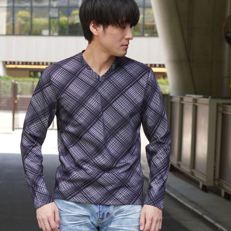 ブリスターチェックＶネックプルオーバー | NICOLE | 詳細画像19 