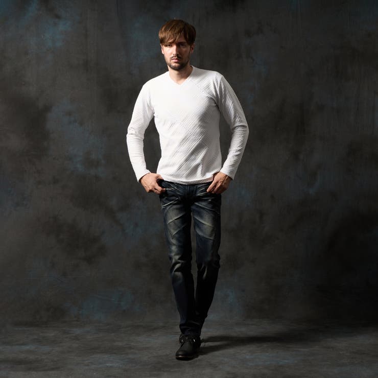 ブリスターチェックＶネックプルオーバー | NICOLE | 詳細画像3 