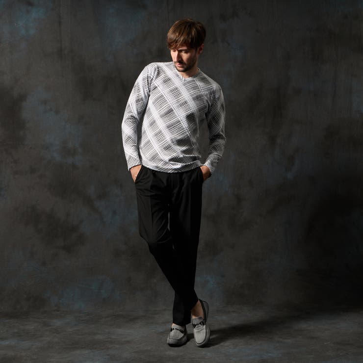 ブリスターチェックＶネックプルオーバー | NICOLE | 詳細画像6 