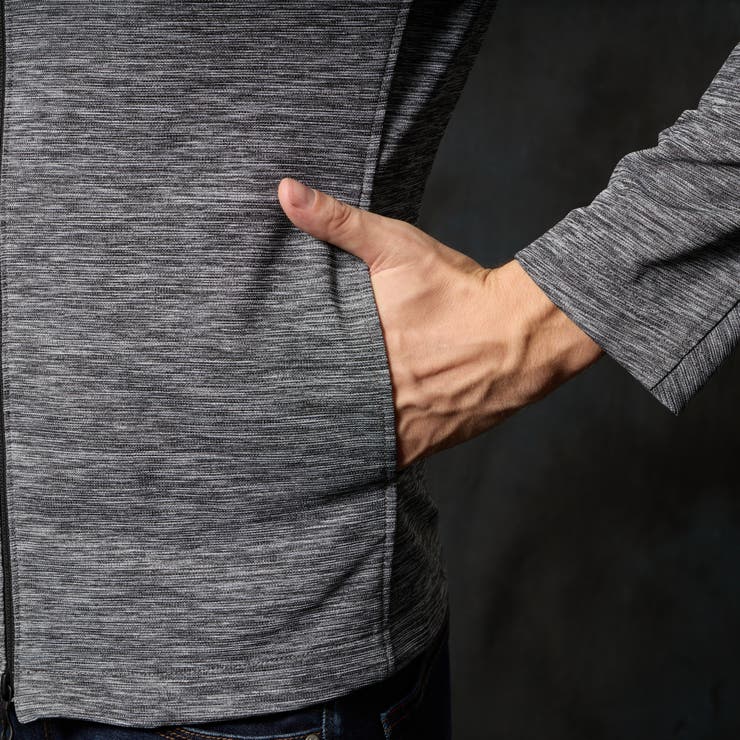 メランジダブルフェイスジップアップブルゾン | NICOLE | 詳細画像12 