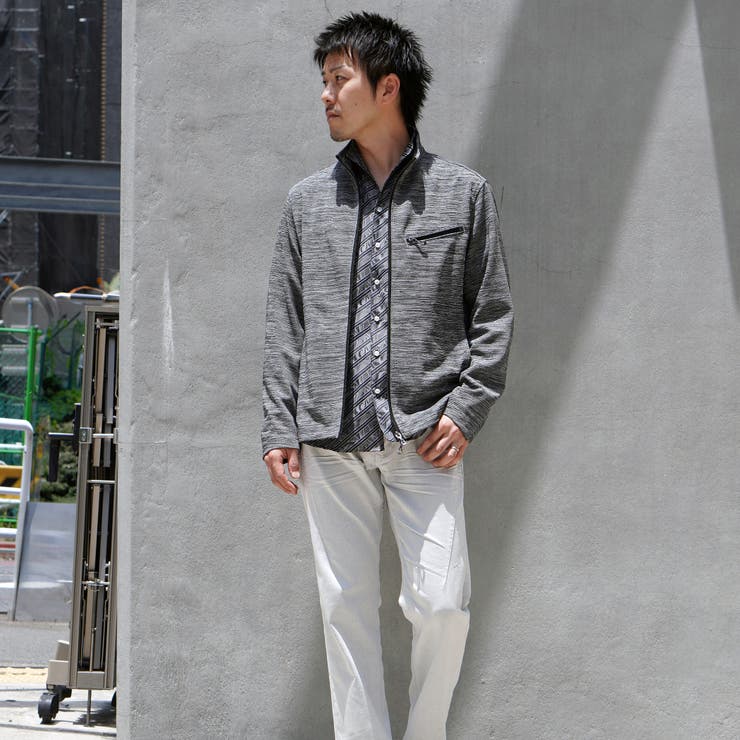 メランジダブルフェイスジップアップブルゾン | NICOLE | 詳細画像18 